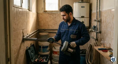 لوله بازکنی در کوی فرهنگ زنجان