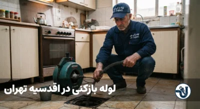 لوله بازکنی در اقدسیه تهران