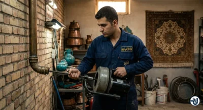 لوله بازکنی در مجتمع ادارات زنجان