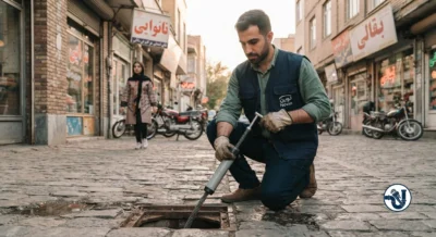 لوله بازکنی در کوی علی آباد زنجان